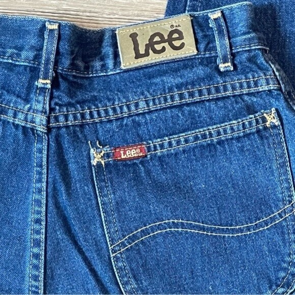 Vintage Lee High Rise Pleated Jeans, Union Made - Picture 9 of 11